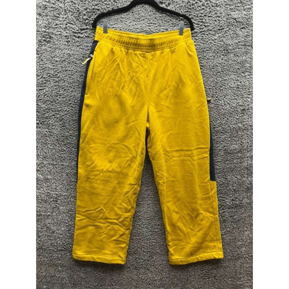 Vintage 90's Nike Club Embroidered Logo Track Pants Bright Citron Mens Size L